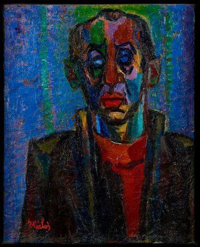 Isaac PAILES Isaac PAILES (1895-1978) - Portrait - Huile sur toile signée en bas...
