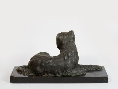 Georgles Lavroff Georges LAVROFF (1895-1991) - Chien assis - Sculpture en bronze...