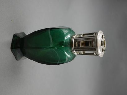 null Lampe Berger en cristal taillé vert
