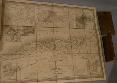 null Carte de l'Algérie par Dufour, 1840 (quelques mouillures)