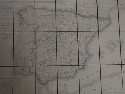 null 137+138 -Carte de l'Espagne en 1823 chez Basset par Hérisson
