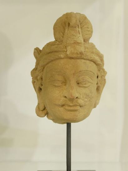null Style du Gandhara - Tête de Boothisatva