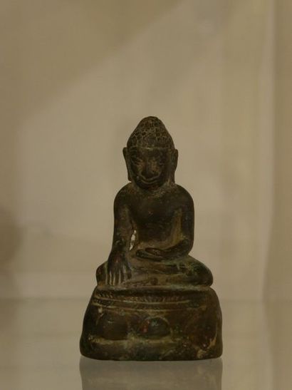 null BIRMANIE - Buddha en bronze