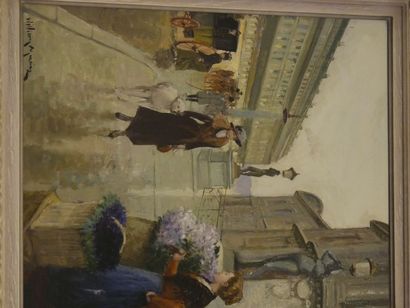 null William MERCIER (XXè), A l'opéra, huile sur toile, signée en bas à gauche, 62...