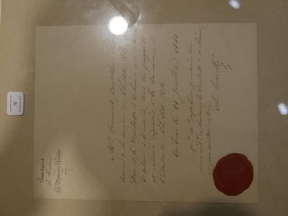 null Lettre du Secrétariat de Madame La Princesse Royale Duchesse d'Orléans datée...