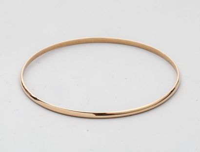 null Bracelet jonc en or rose 18k - Poids: 7,1 gr - Diam.: 6 cm.