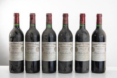 null 6 bouteilles CHÂTEAU CHEVAL BLANC - Saint Emilion 1994.