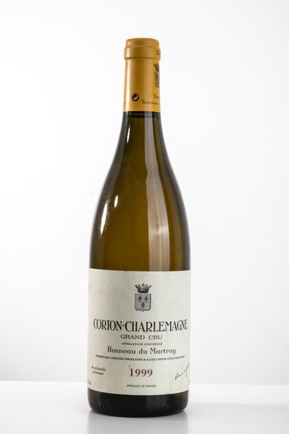 null Lot comprenant: 1 bouteille CORTON CHARLEMAGNE, Bonneau du Martray 1999 - 1...