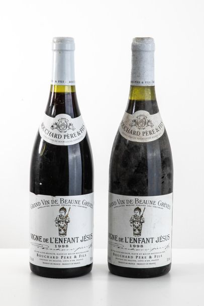 null 2 bouteilles GRAND VIN DE BEAUNE - Vigne de l'Enfant Jésus 1998.