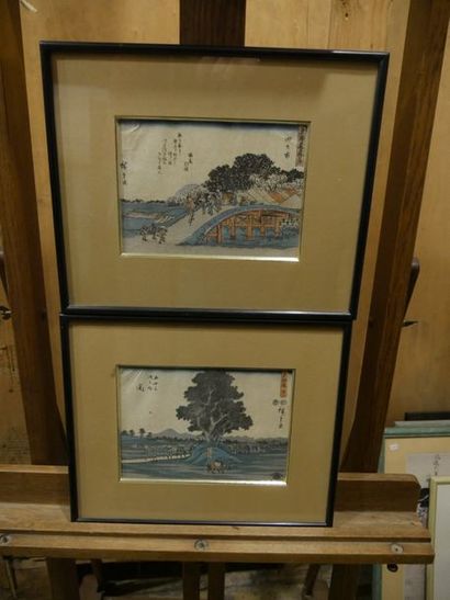 null Pair of Japanese prints