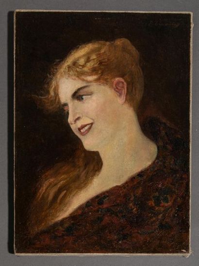 null Féodor TCHOMUAKOFF (1823-1911)
Portrait de femme
Huile sur toile, signée en...