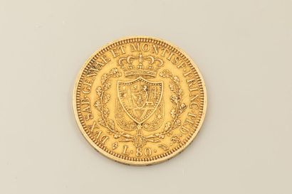 null 80 pound gold coin, 1827, Car Felix DG Rex Sar Cyp and Yesterday, Weight: 25.7...
