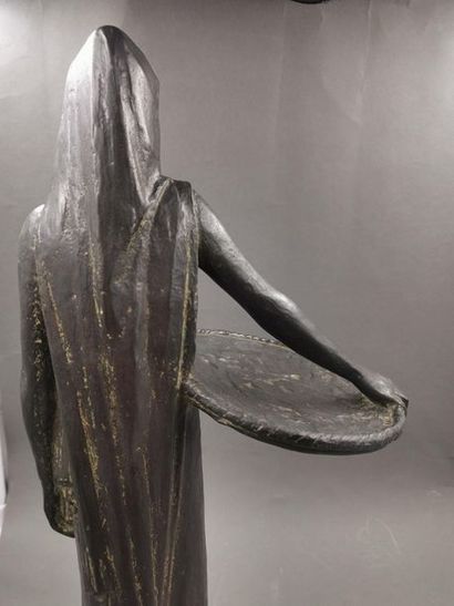 null Anna QUINQUAUD (1890-1984) - Femme Pita au panier - Magnifique bronze à patine...