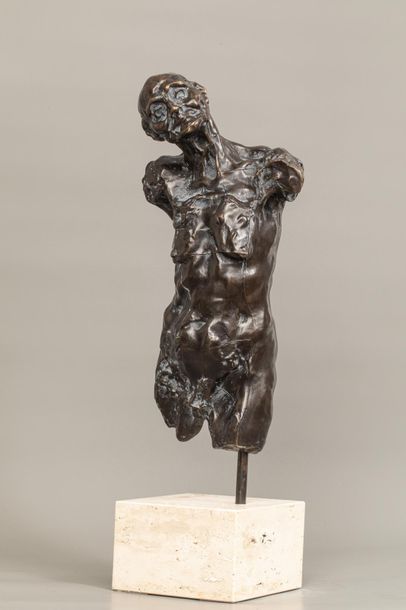 null Camille CLAUDEL (1864-1943) - Le torse de Clotho - Bronze à patine brune nuancé...