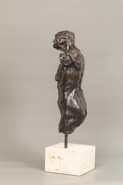null Camille CLAUDEL (1864-1943) - Le torse de Clotho - Bronze à patine brune nuancé...