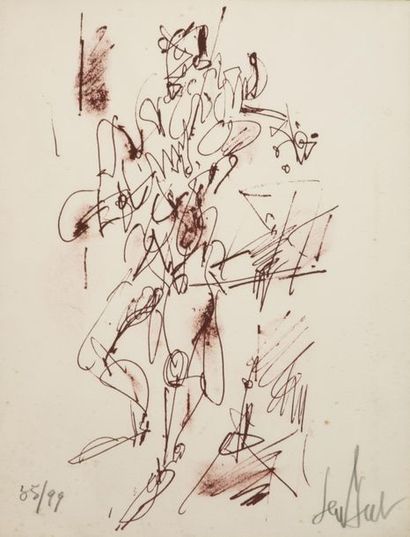 null GEN PAUL (1895 - 1975) - Violoniste -Lithographie signée, numérotée 35/ 99....