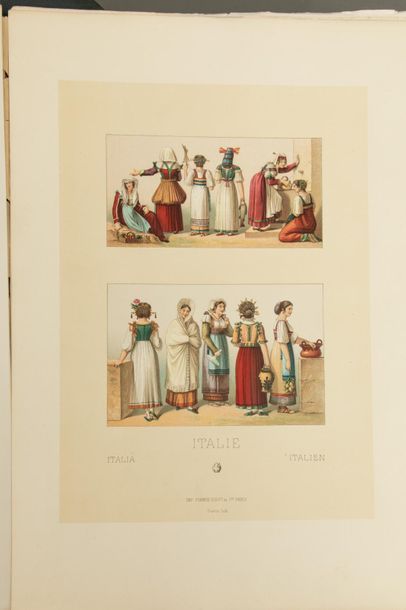 null A.RACINET - Le costume historique - Paris, Firmin Didot, 1888 - Dix chemises...