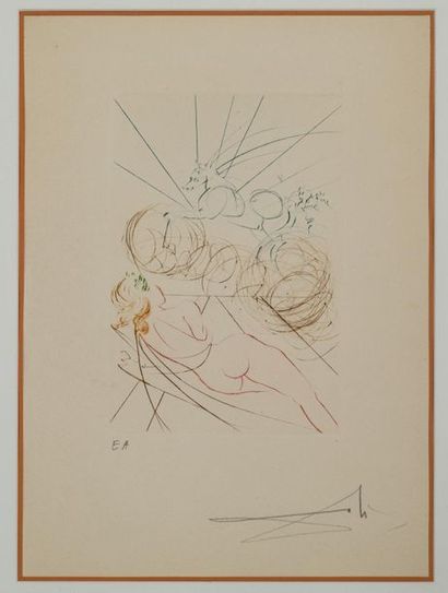 null Salvador DALI (1904-1989) - La chevauchée fantastique - Lithographie, épreuve...