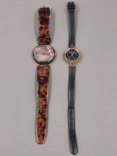 null Lot : Deux montres fantaisies, TISSOT modèle Rockwatch OPEX