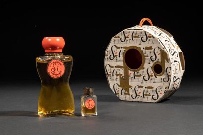 null SCHIAPARELLI « Si »
Flacon en verre en forme de buste, étiquette titrée « Eau...