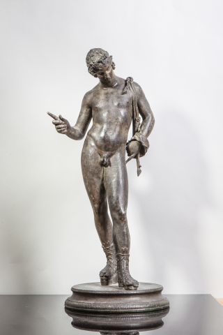 null Salvatore ERRICO.Bronze représentant Narcisse.d’après l’Antique.XIX/-XXès. Signé...