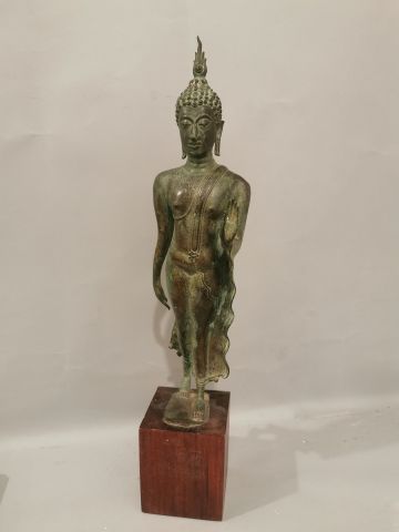 null Bouddha en bronze - THAILANDE - Haut sans le socle : 42cm
