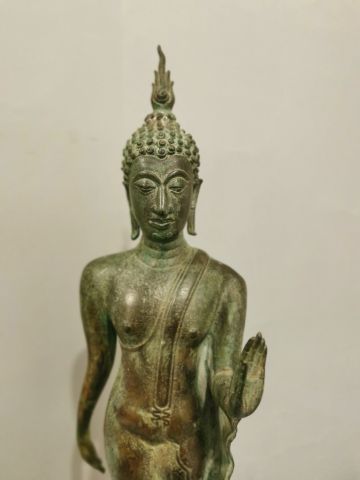 null Bouddha en bronze - THAILANDE - Haut sans le socle : 42cm