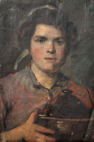 null Vente d'atelier : Alfred Marie LE PETIT (1876-1953) - Ecole de Honfleur - Portrait...