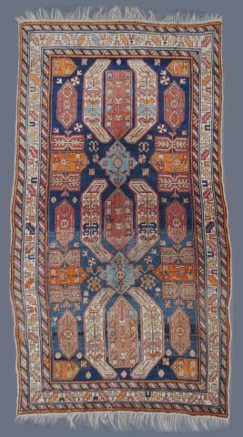 null TAPIS - Original et grand tapis Lenkoran. ( caucase) - Velours en laine sur...