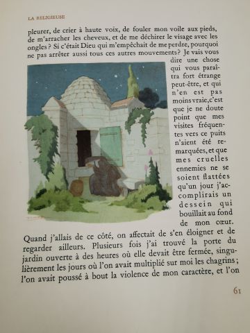 null DIDEROT - La religieuse - Illustré par Victor LHUER - Edition Arc en ciel Paris...