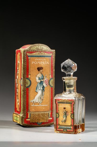 null L.T PIVER « Pompea »
Flacon en verre, étiquette décorée et titrée « Parfum Pompéa...