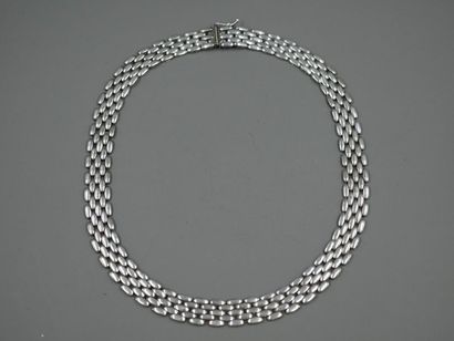 null Silver necklace with Cartier mesh - Length: 34cm