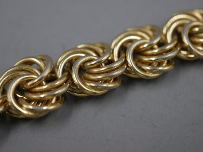 null Bracelet en METAL à maille Royale - Attaches en métal doré - 36,90gr - Longueur...