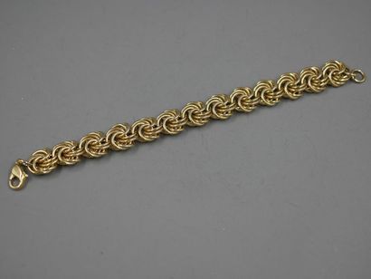 null Bracelet en METAL à maille Royale - Attaches en métal doré - 36,90gr - Longueur...