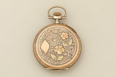 null Gusset watch in chased silver - Period 1900 - Weight : 59gr
