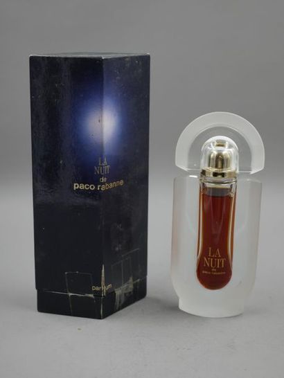 null PACO RABANE - La nuit - Sculptural Glass Bottle - Pdo - Original Perfume Extract...