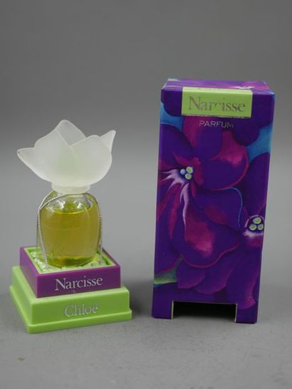 null KARL LAGERFELD - Chloé - Narcisse - Flacon en verre bouchon en forme de fleur...
