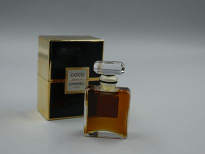 null Chanel Coco. Flacon de parfum d’origine. 7,5ml. Coffret titré et scellé