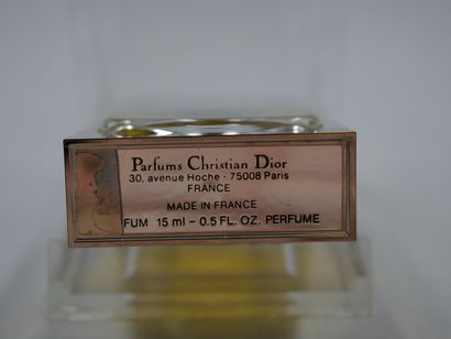 null Christian Dior. Diorella. Glass bottle titled PDO. Box titled H.5,5cm