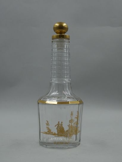 null HOUBIGANT

Baccarat crystal bottle, carafon model. Ball-shaped stopper, gilded....