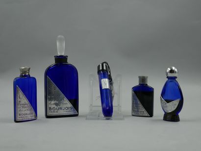 null BOURJOIS " Soir de Paris " (Evening in Paris)

Set of 5 vials including 4 blue...