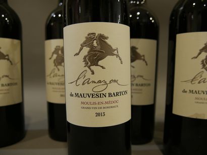 null 1 box of 6 btles - Château Mauvesin Barton of 2013. Milled in Medoc.