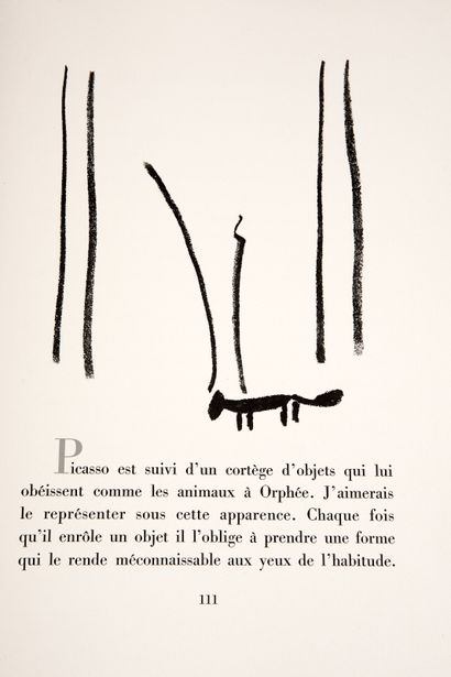 null COCTEAU - PICASSO - Picasso de 1916 à 1961 - Textes de Jean COCTEAU (1889-1963)...