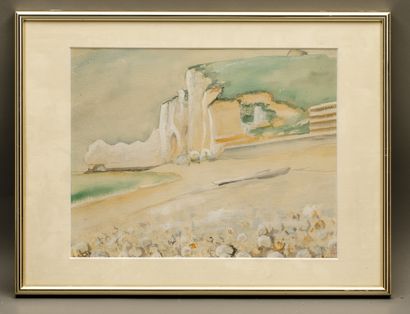 null 
Vente d'atelier :

Philippe CHOSSON (1919-2011) - Etretat la falaise d'amont...