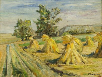 null 
Vente d'atelier :

Philippe CHOSSON (1919-2011) - Les blés - Huile sur toile...