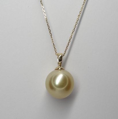 Pendant in 18k yellow gold surmounted by...