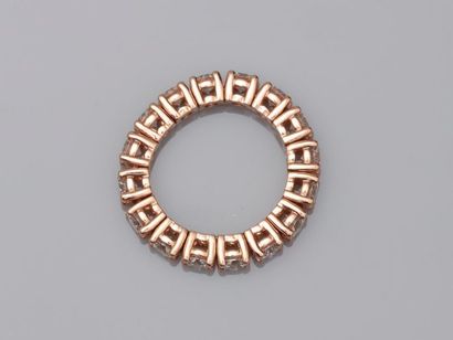 null Soft line ring in 18k yellow gold for about 3cts - PB: 6,50gr - TDD 52