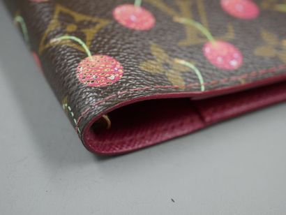 null LOUIS VUITTON - Cherry Collection - Leather agenda holder with cherry motif...