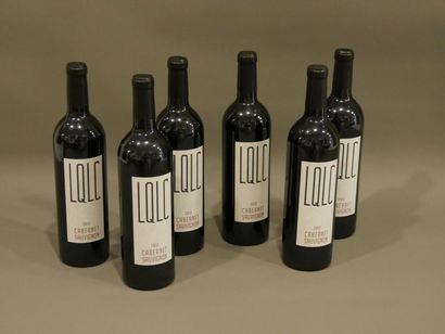 null 1 box of 6 btles - LQLC Cabernet Sauvignon 2012 by John MALKOVICH. Rare.