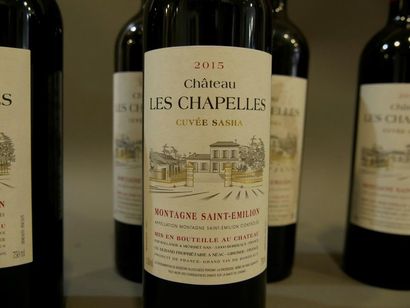 null 1 box of 6 btles - Château les CHAPELLES. Cuvée Sacha 2015 in Montagne St E...